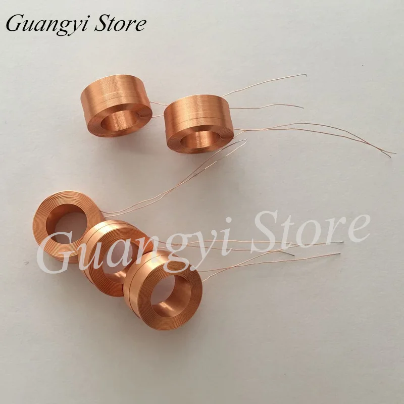 10pcs Hollow Self-adhesive Coil Experimental Coil Electromagnetic Induction Coil of Solenoid Valve Coil of Electric Toy