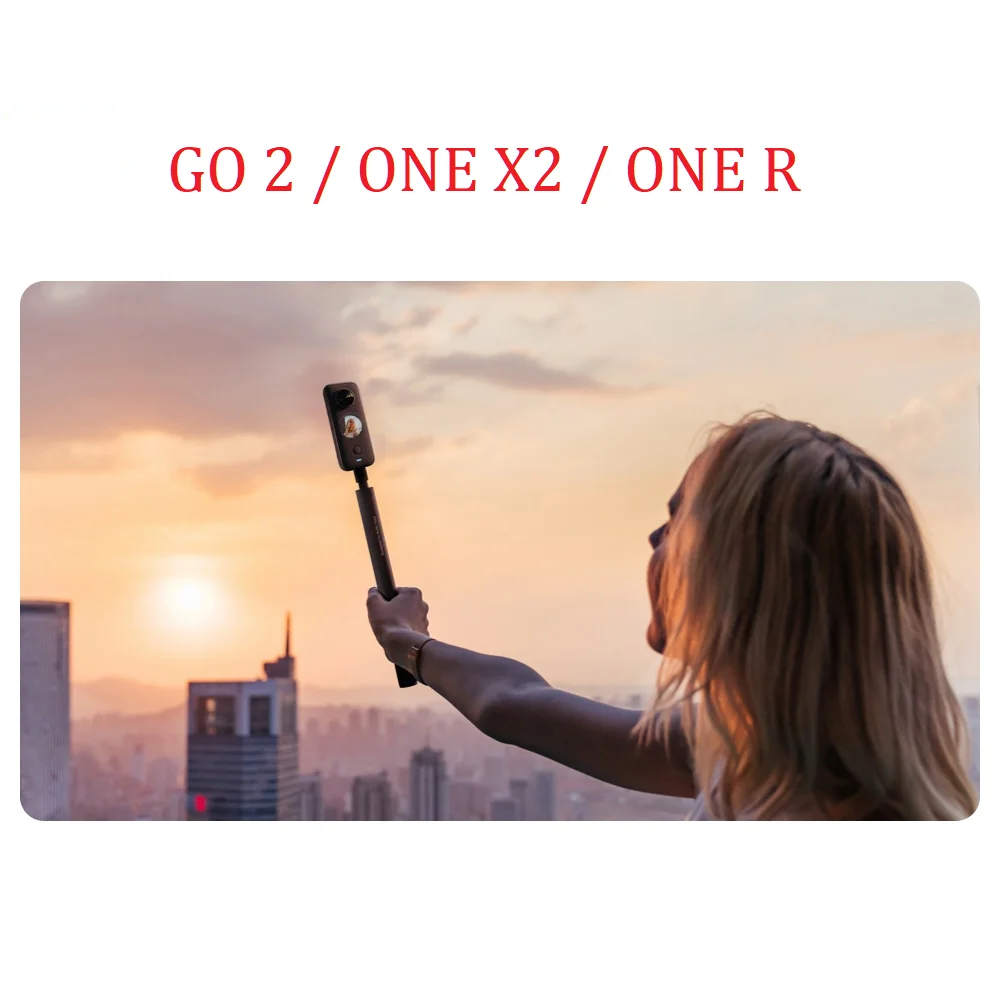 Insta360-X3 Invisible Selfie Stick, Insta 360 GO 2 ONE X2 ONE RS R Câmera, Acessórios Originais, Nova Versão, 70cm, 20222