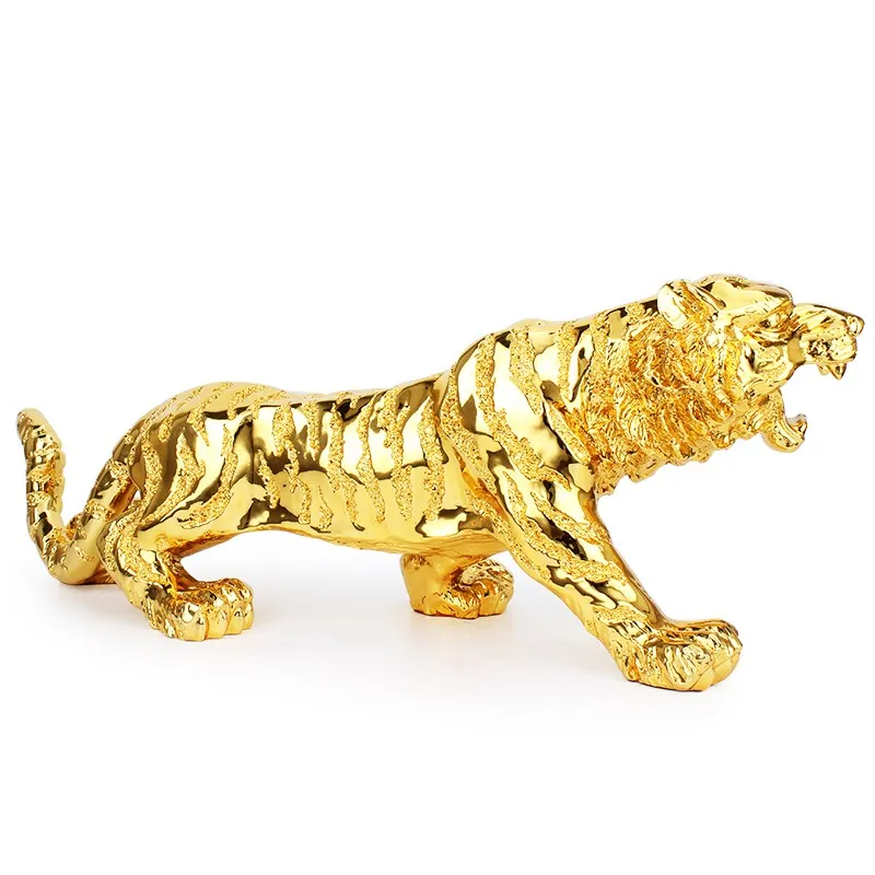 

Смола тигр фигурка китайского зодиака тигр, украшения для дома, искусство и ремесло, подарки на день рождения Свадебные украшения, аксессуары R1309