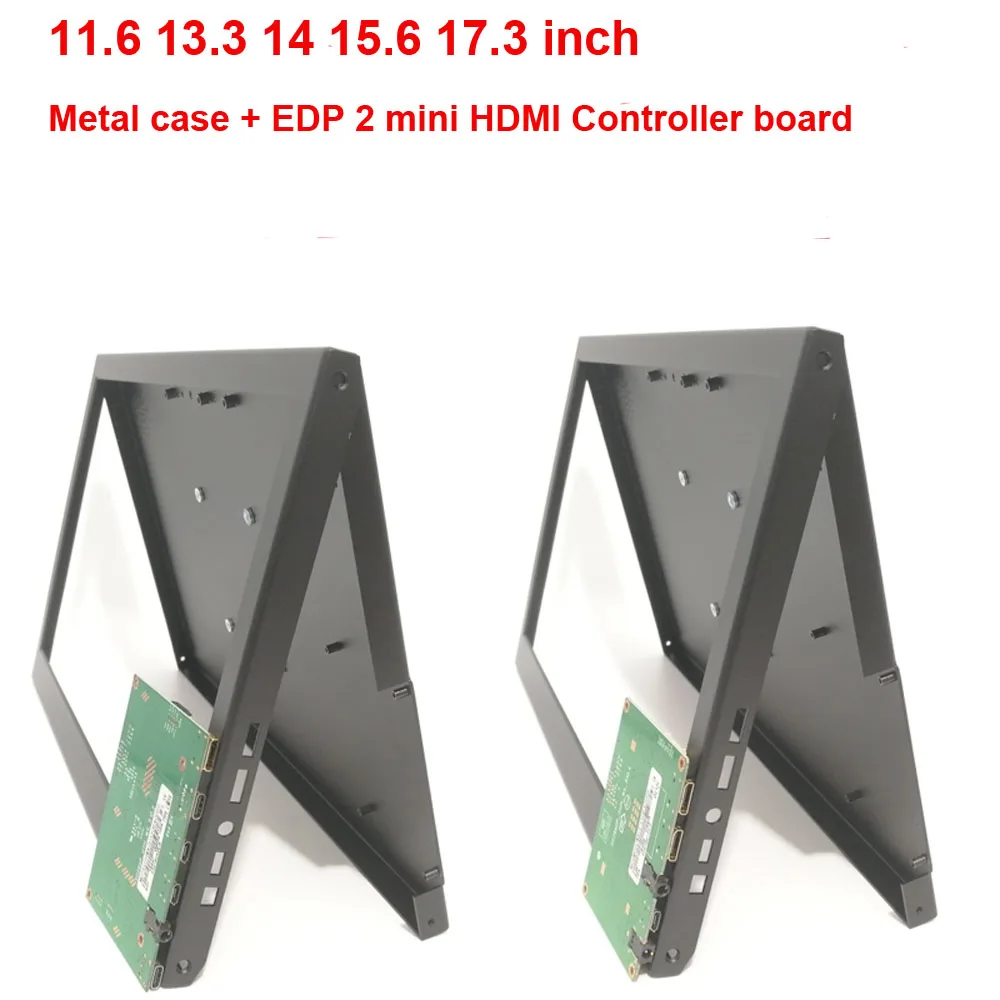 De Metal carcasa de aleación caja compatible con panel de pantalla + mini Micro 2 compatible con HDMI EDP kit de placa controladora DIY universal