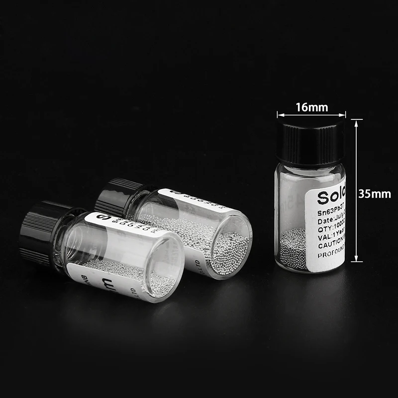 BGA Reballing Balls 0.2/0.25/0.3/0.35/0.4/0.45/0.5/0.55/0.6/0.65/0.76mm Solder Ball For BGA Reballing Stencil