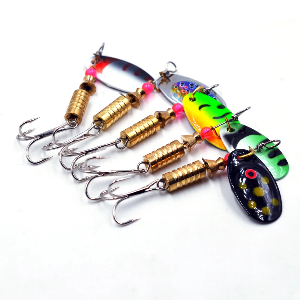 Cucharas Giratorias Metal 3,5g-5,5g – 10 uds Mar con lentejuelas - imagen 5