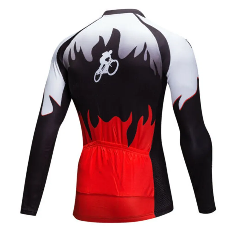 Long Sleeve Mountain Bike Shirts 2022 Autumn Men\'s Cycling Jerseys New Colorful Bicycle Sportswear Outdoor Riding MTB Clothing