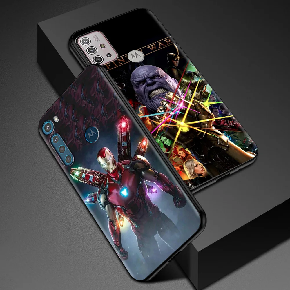 Marvel Avengers Iron Man Captain For MOTOROLA One Fusion Case for Moto G10 G9 G8 Plus Play Power One G20 G30 G40 G50 G60 Edge 20