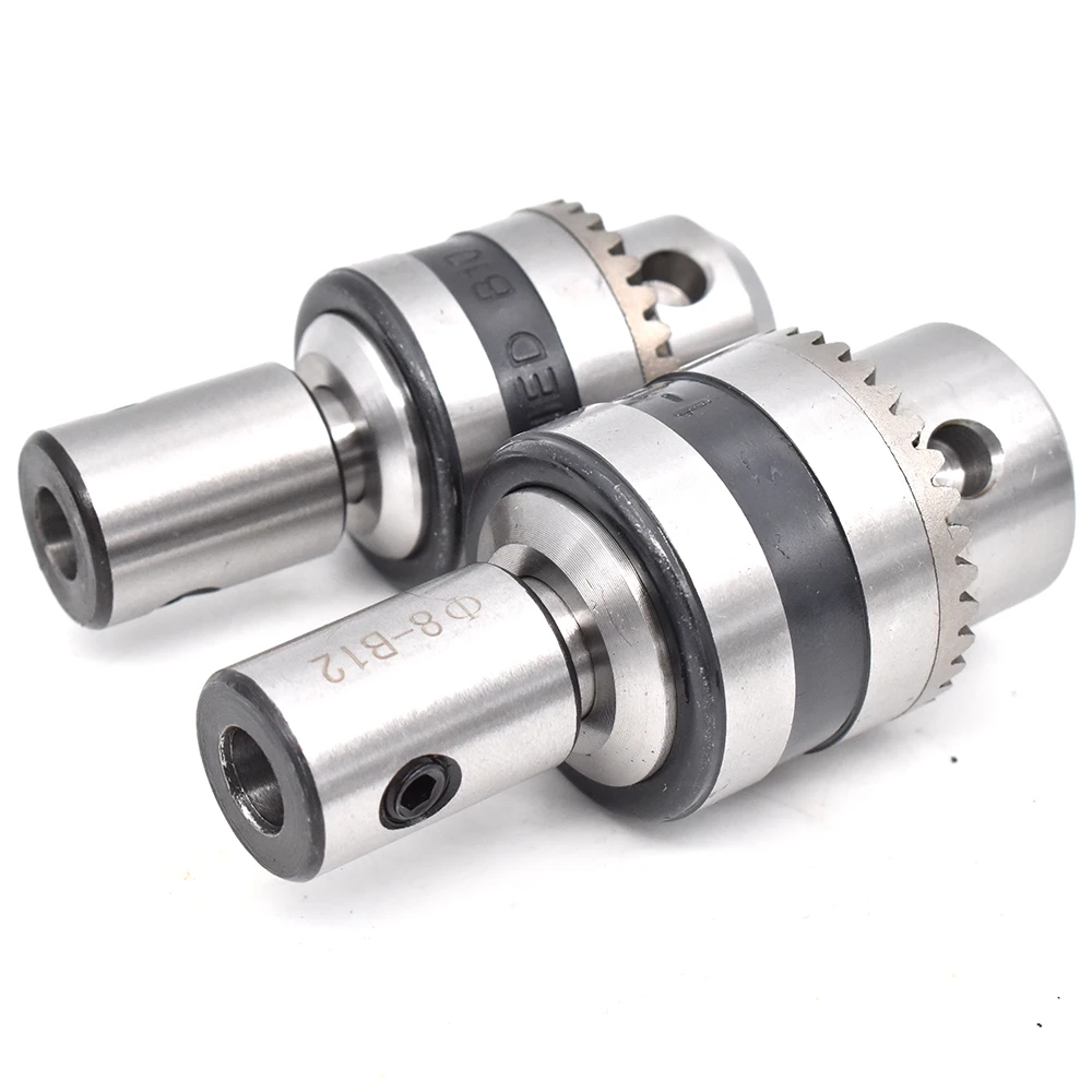 1set B10 B12 B16 B18 light duty drill chuck +inner hole 5mm 6 7 8mm 9 10 11 12 14mm  arbor adapter motor shaft connecting rod