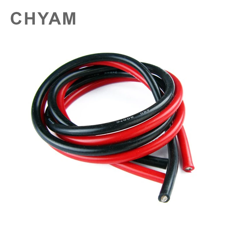 Wire Cable Soft Silicone Wire 11AWG 10AWG 9AWG 8AWG 7AWG 6AWG 4AWG 35 / 50 / 70mm2 Heat Resistant 200° Cold Resistant -60°