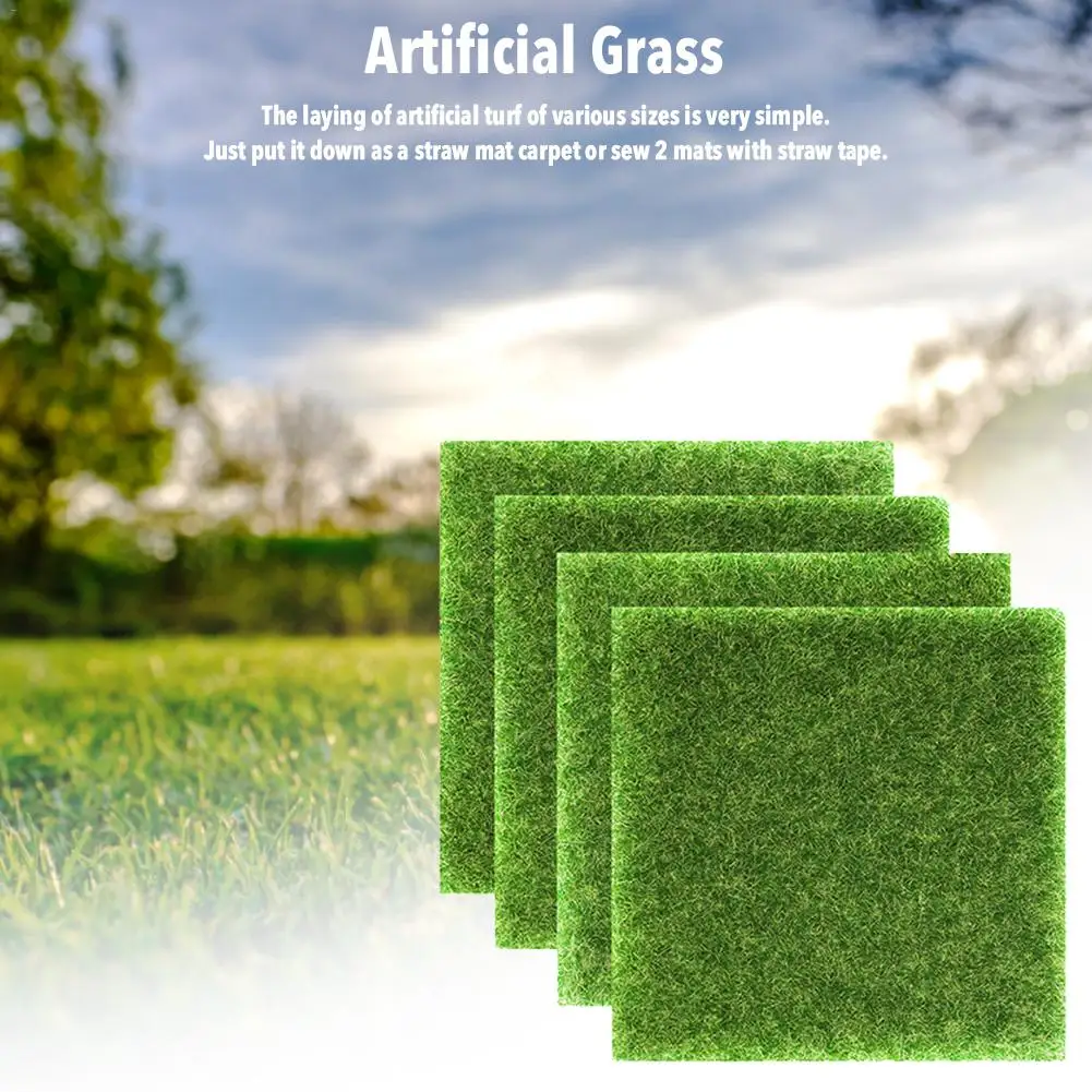 Artificial Grass Garden Landscape Grass Turf Indoor Lawn Balcony Synthetic Grass Mat for Courtyard Indoor Home Decor