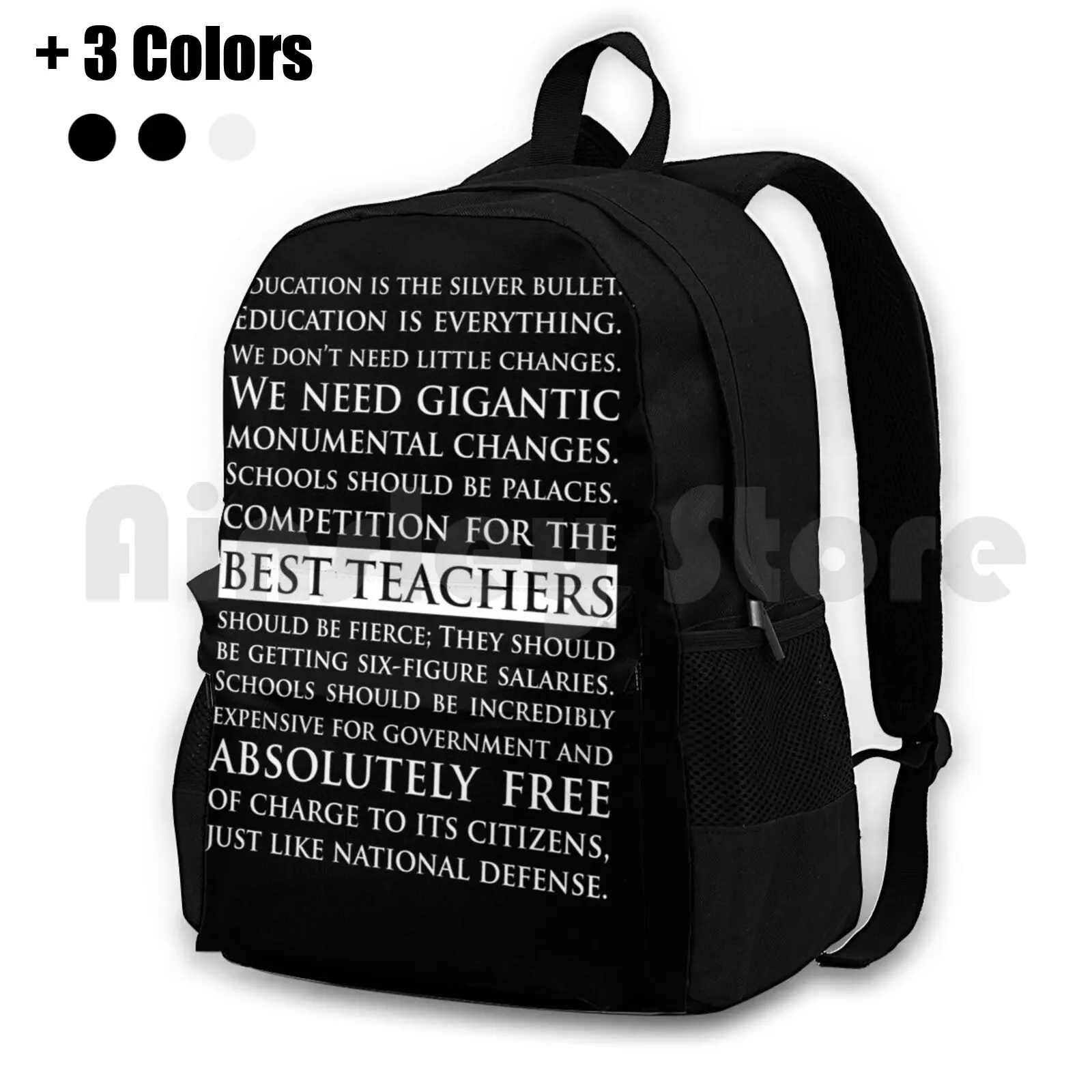 Sam Seaborn Speech-The West Wing ( Dark Mode ) Outdoor Hiking Backpack Waterproof Camping Travel The West Wing West Wing West