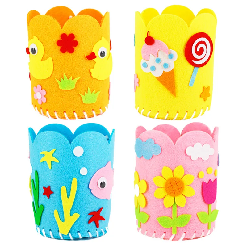 8 Kinds Creative 3D EVA Foam Sewing Decoration Cloth Making Pen Holder Handmade Craft Colorful Stickers Kids Children DIY Toys