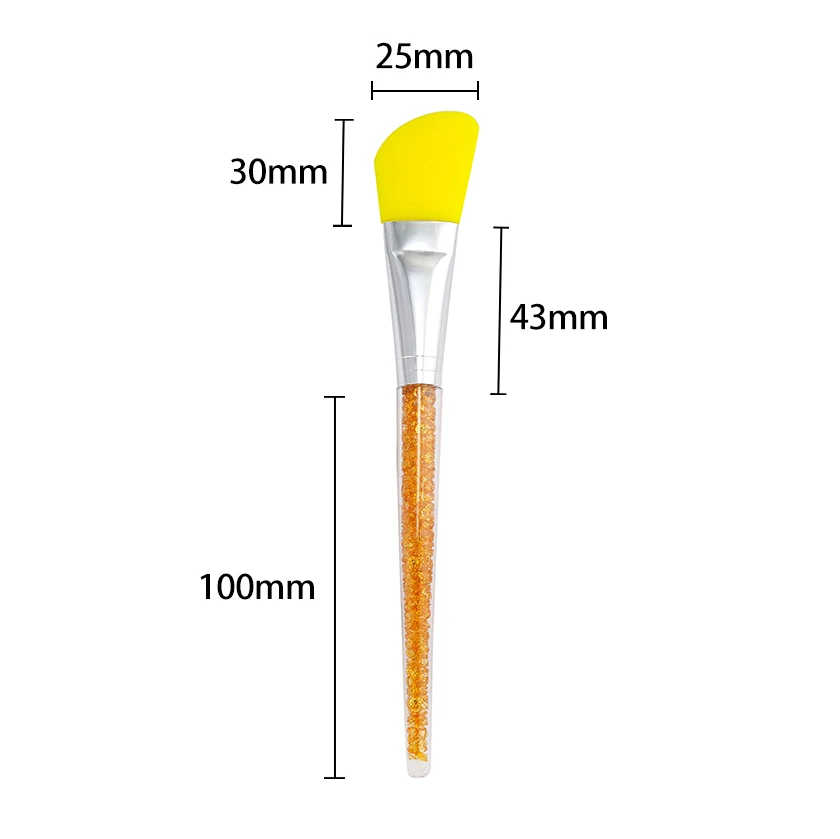 Silicone Face Mask Makeup Brushes with Rhinestones Multi-Function DIY Brush Facial Foundation Cosmetic Beauty Make Up Brush Tool