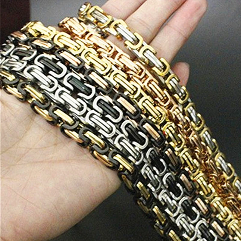 chain on neck 2020 mens necklacesstainless steel chain necklace men chain men Cycling necklace gold male accessories  jewelry