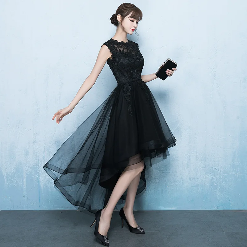 New Black High-Low Prom Dresses DongCMY 2024 Vestidos Elegant Party Special Occasion Women Dress