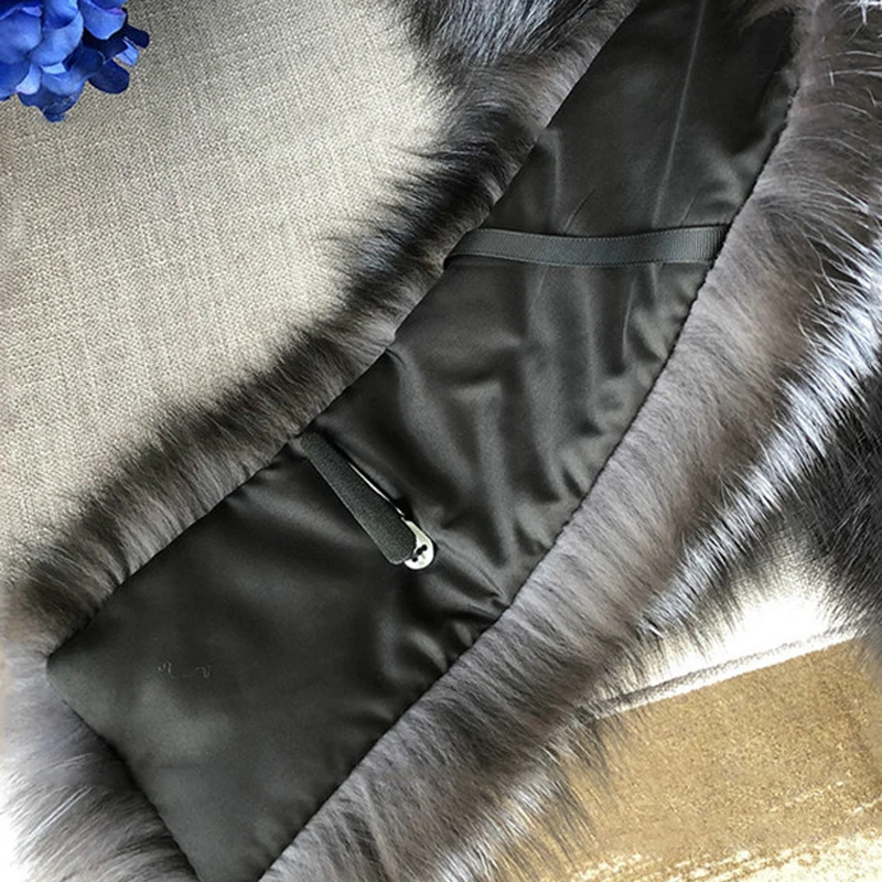 Genuine Real Fox Fur Collar Shawl 100% Natural Fox Scarf For Women Neck Warm Fur Muffler Whole Fox Big Scarves Female Wrap