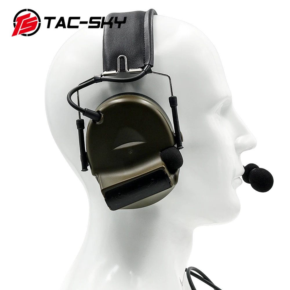 TAC-SKY COMTA II orejeras de silicona defensa auditiva pastilla de reducción de ruido auriculares tácticos militares auriculares Comta II