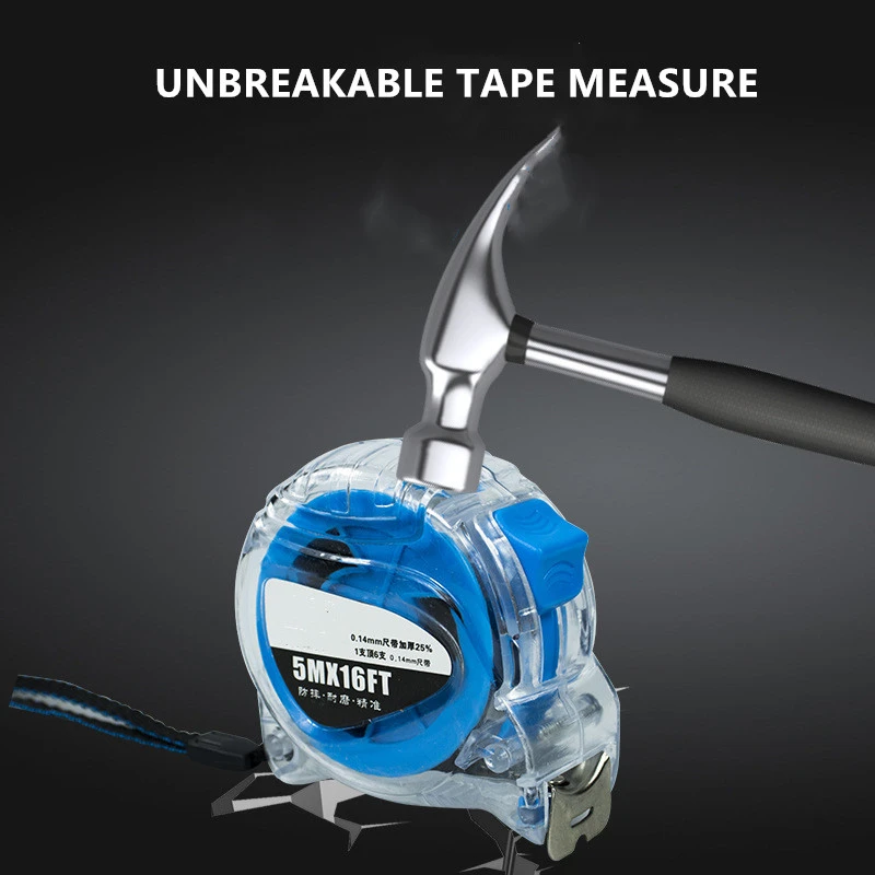 3M Dày 5M Thép Không Gỉ Thước Dây Chống Thả Và Chịu Mài Mòn Kéo Thước Dễ Dàng Có Thể Thu Vào người Cai Trị Gauging Dụng Cụ