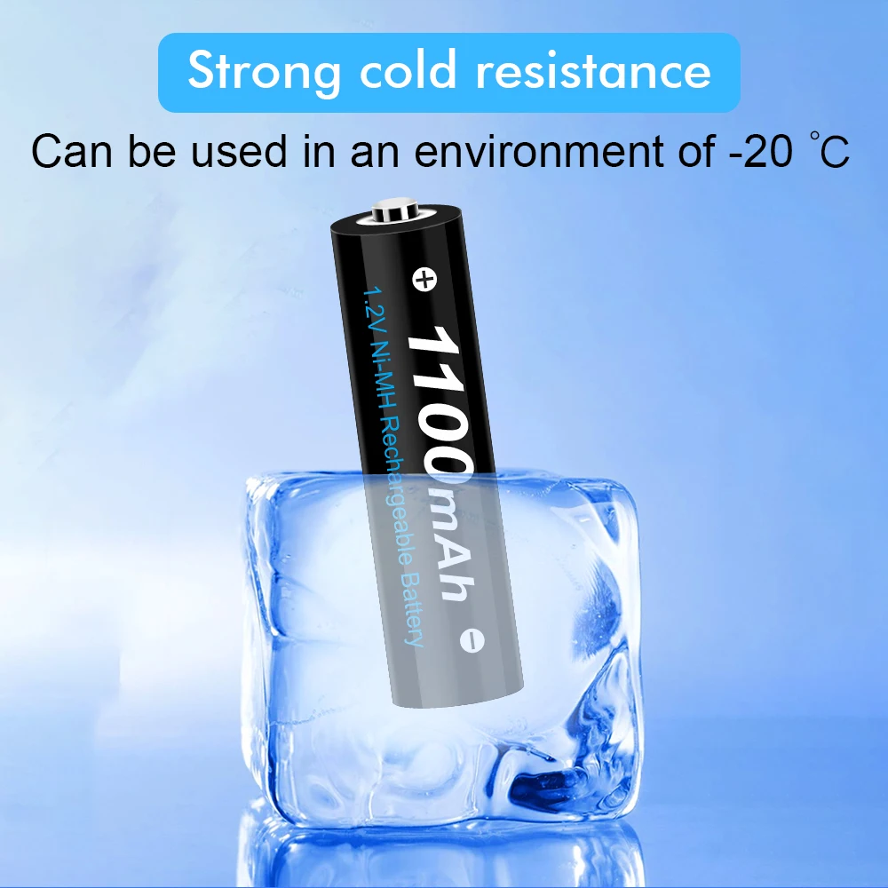 AJNWNM 1.2V Ni-MH AAA batteria AAA batterie ricaricabili AAA 1100Mah