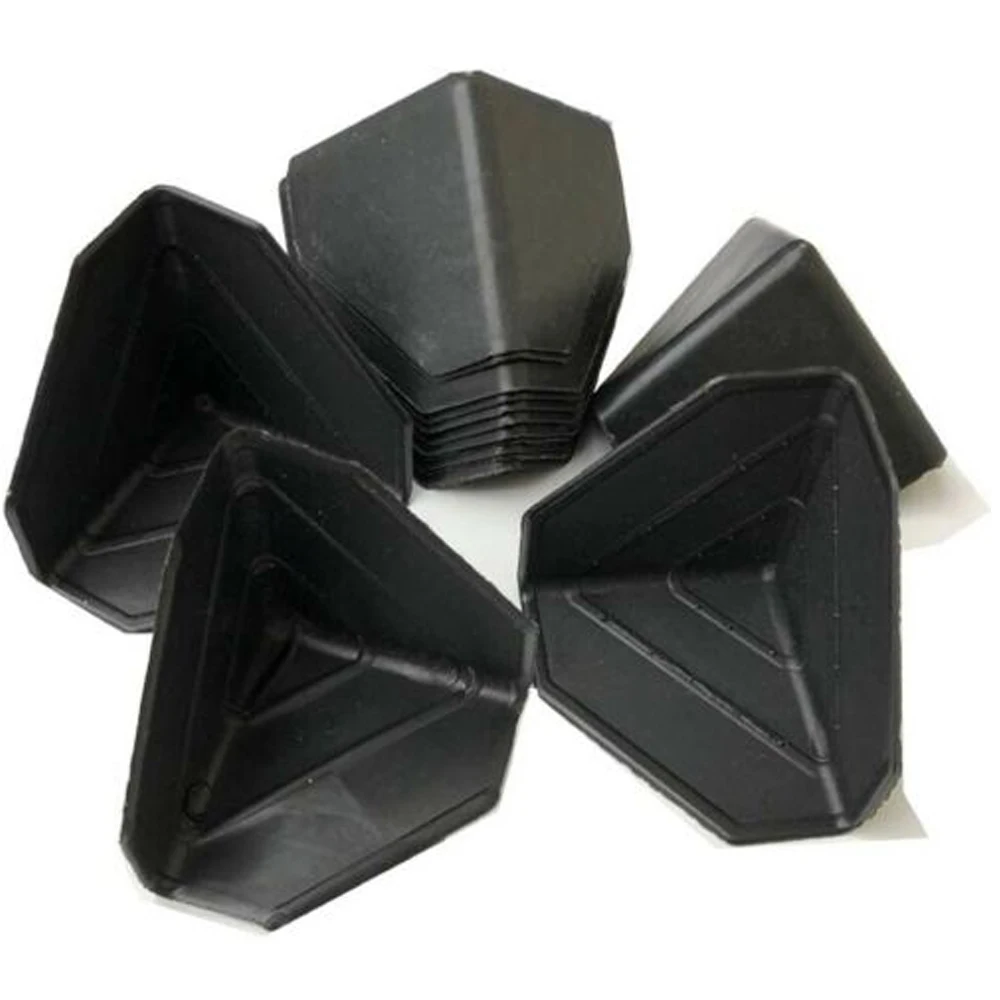 10PCS/lot Black Plastic Anti-collision Triangle Corner Protector Cap For Express Carton Box Corner Guards 35mm 50mm 60mm 80mm