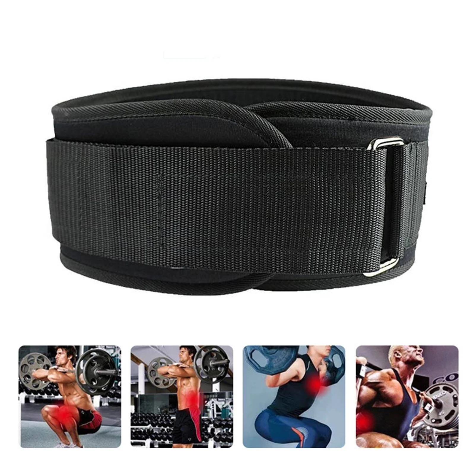 Fitness Weightlifting Belt Squats Training Belt Lumbar Support Band Lower Back Brace Waist Protector For Gym Fitness Accessories