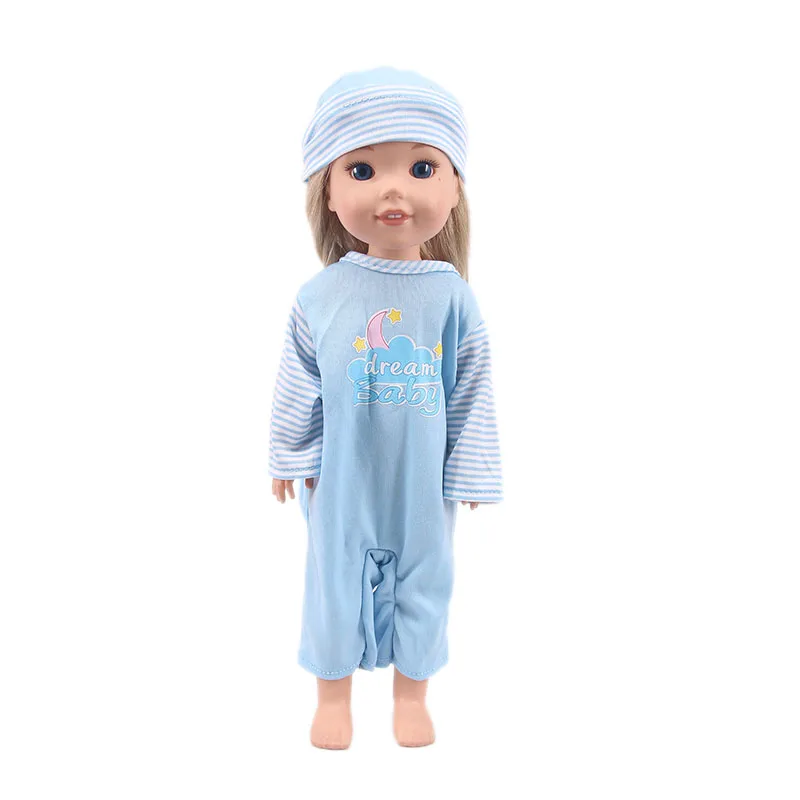 10 Cartoon Patterns, Hooded, One-Piece Suit For 14.5 Inch American Female Doll Accessories Toys Children's Best Holiday Gifts