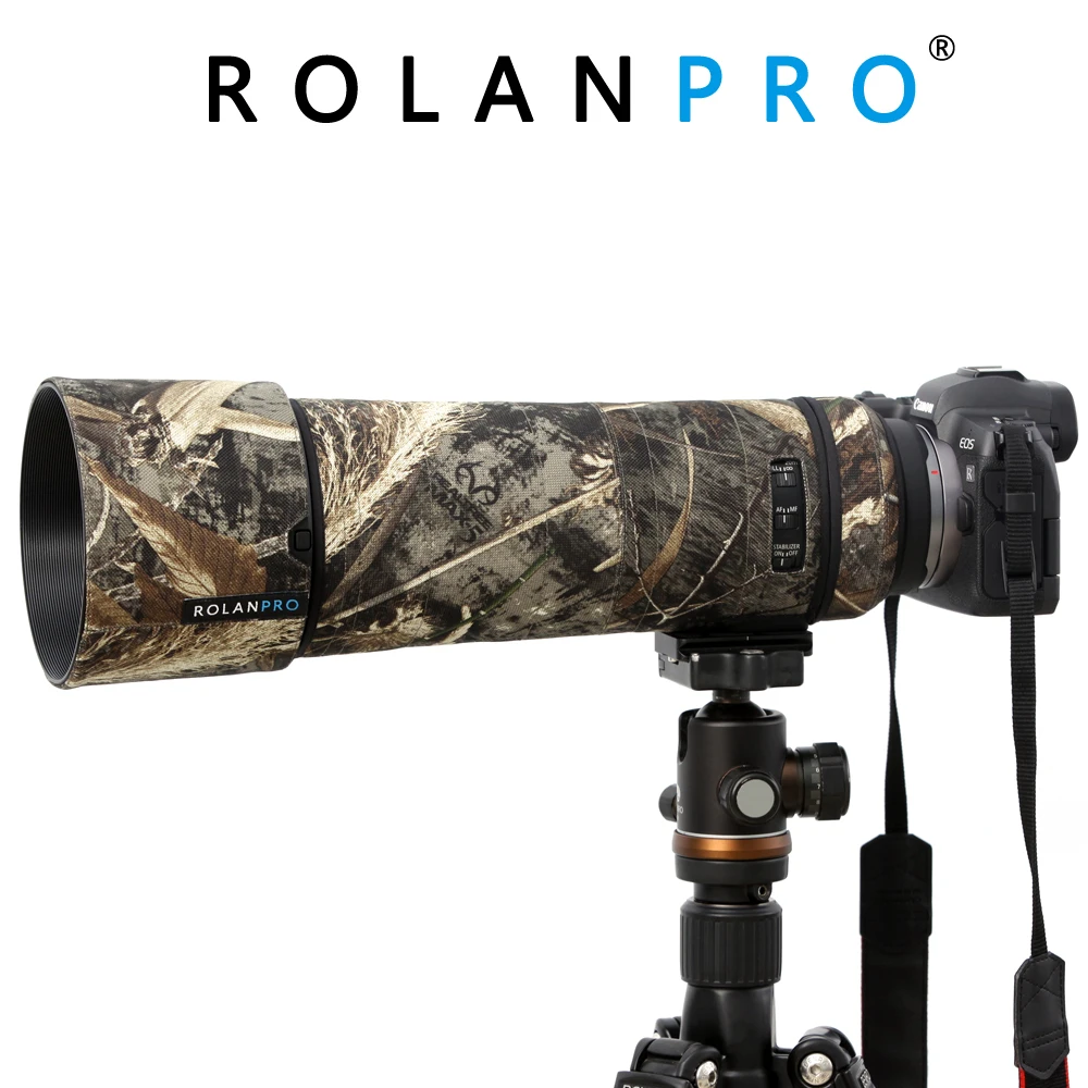 ROLANPRO Lens Camouflage Coat Rain Cover for Canon RF800mm F11 IS STM  Lens Protective Case Nylon Waterproof Lens Coat