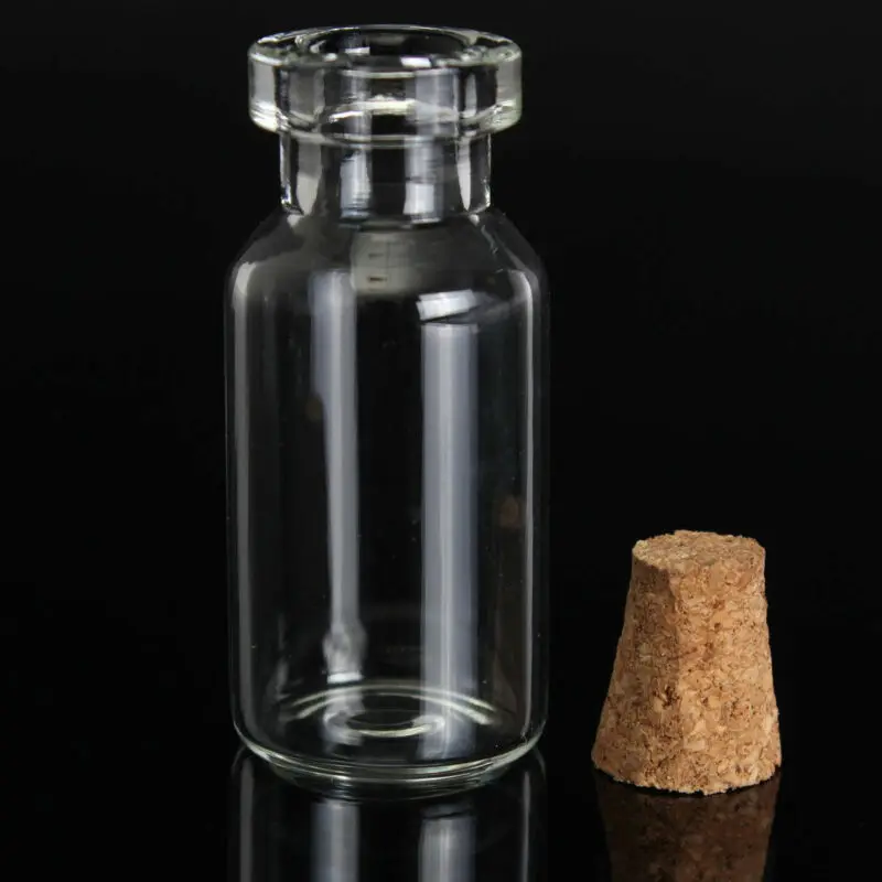50 ชิ้น 16x35 มิลลิเมตรน่ารักขนาดเล็กขวดเล็กๆล้าง Wishing แก้วข้อความ Vial Cork 2 มิลลิลิตร mini คอนเทนเนอร์