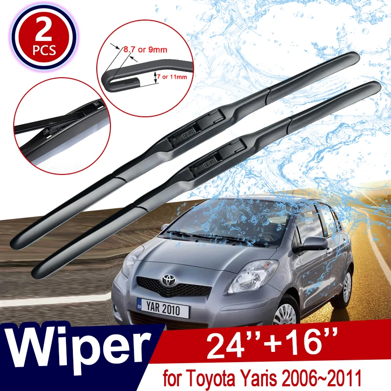 

Car Wiper Blade for Toyota Yaris Vitz XP90 2006~2011 MK2 Front Windshield Windscreen Wipers Car Goods 2007 2008 2009 2010