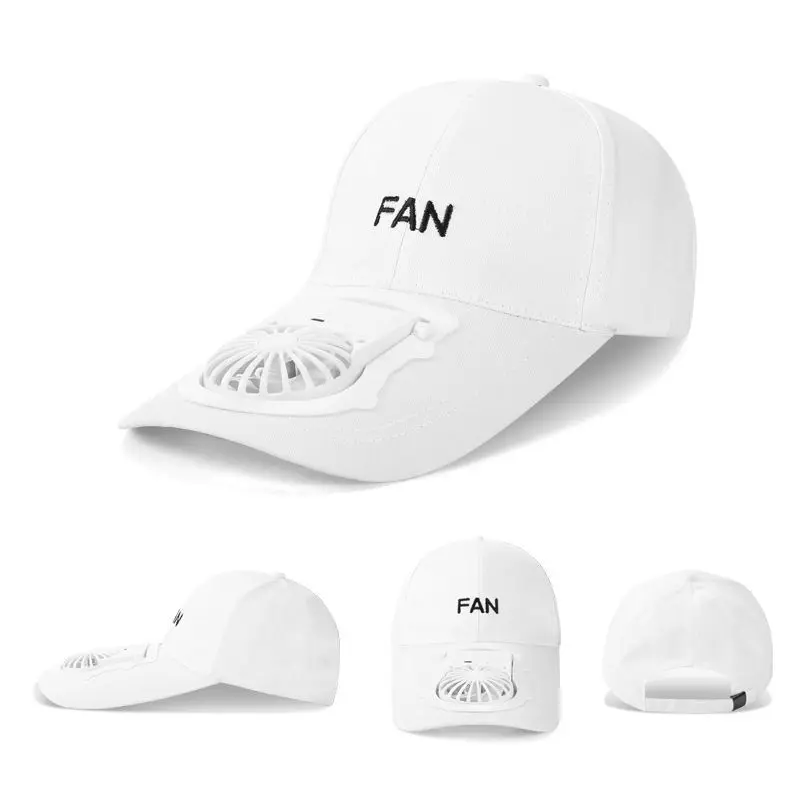 Foreign Trade Explosion Charging New Usb Rechargeable Fan Hat Sun Protection Adult Hat Sun Protection Visor Cap