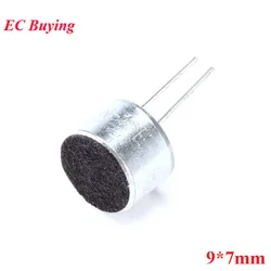 5pcs 9*7mm Capacitive Electret Microphone With Pins MIC Electret Condenser Pick-Up Sensitivity 52D 9x7mm 9mmx7mm 9mm*7mm