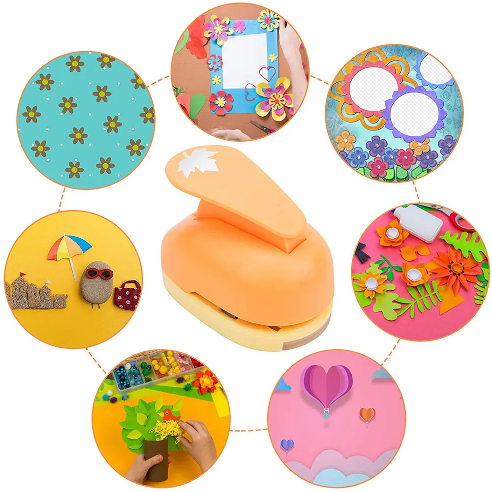 Mini Scrapbook Punches Handmade Foam Maker Cutter Card Craft Calico Printing DIY Labor Saving For Kid Hole Punch