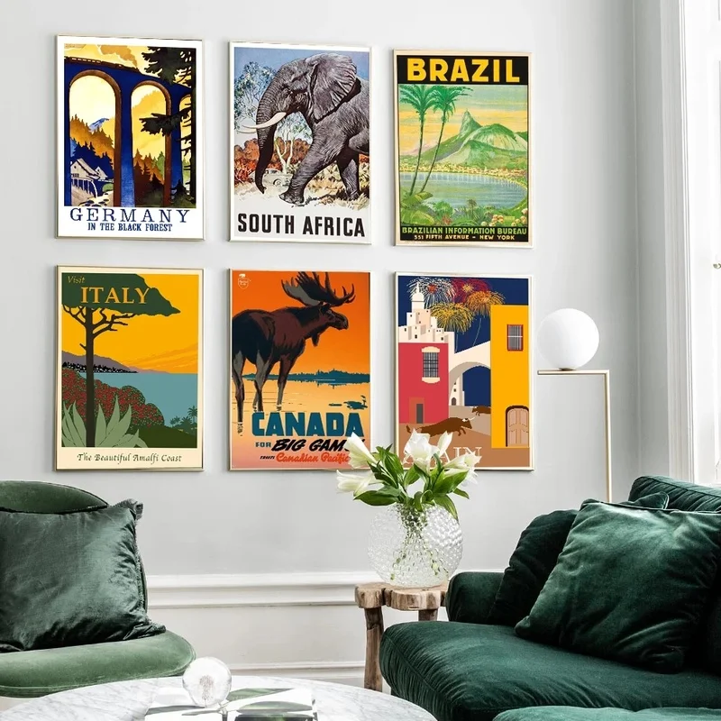 Famous City Travel Poster Braz - Home Decor Canada ulasan dan harga