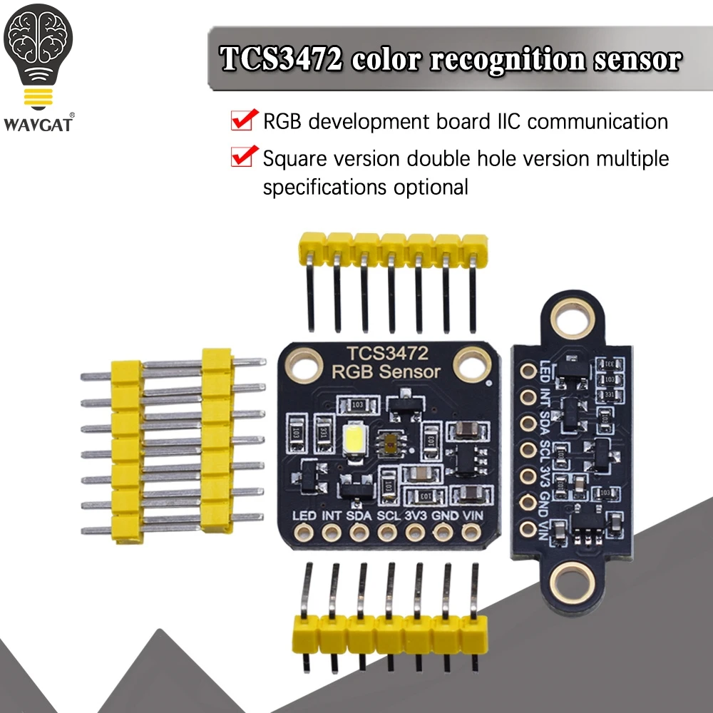 컬러 센서 인식 모듈, RGB 개발 보드 IIC, Arduino STM32 실험실용, TCS34725