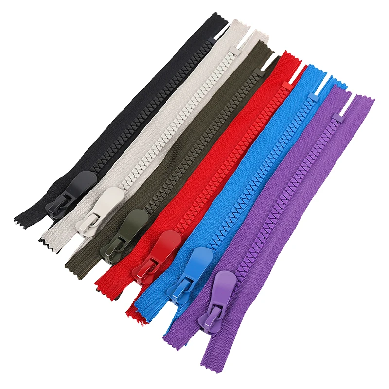 8# 2pcs 20cm resin zipper close-end Auto lock ECO clothing zipper for sewing