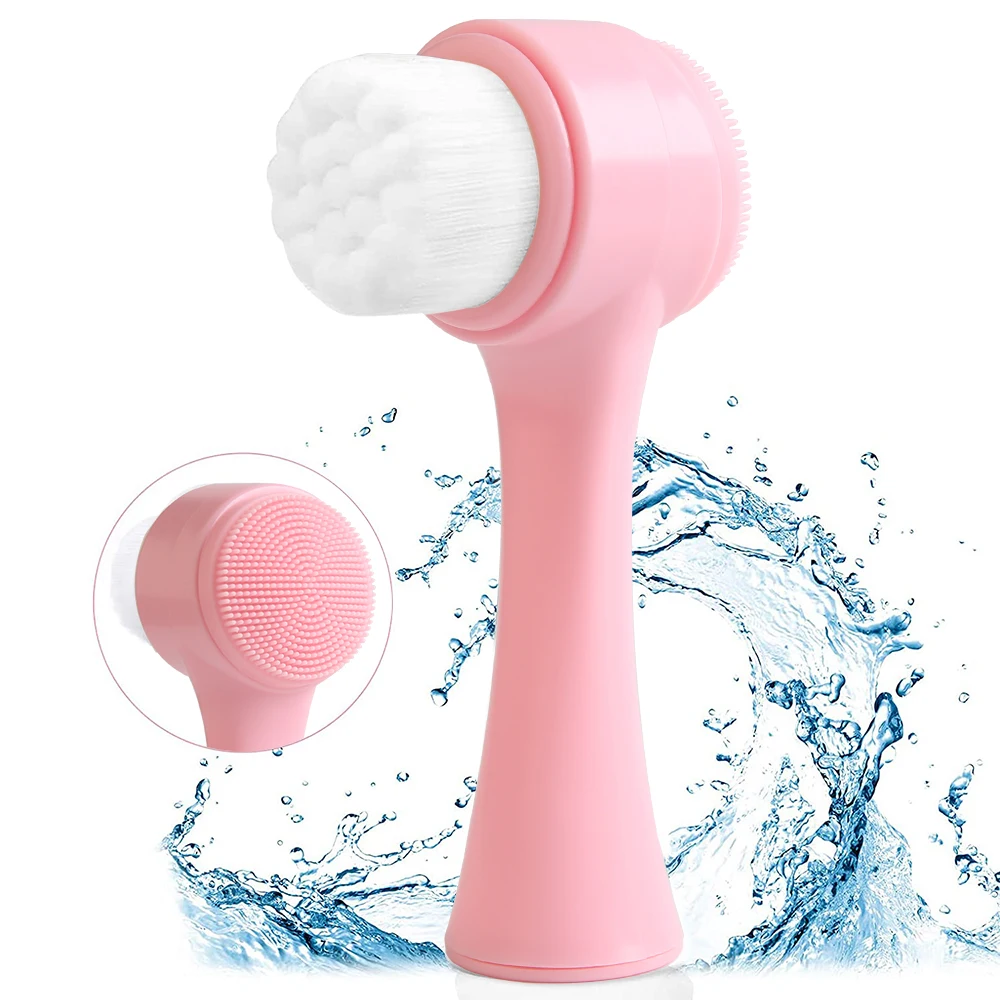 Cara cepillo de limpieza Mini masaje impermeable herramienta Facial de limpieza profundo limpiador de poros cara cepillo de cuidado de la piel de la espinilla removedor