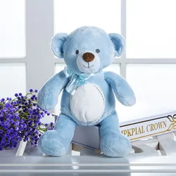 Kawaii Stuffed Toy Baby Blue Teddy Bear, 12