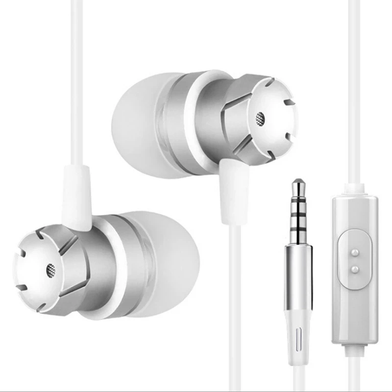 Earphone Lenovo Wire Control In-Ear Stereo Phone Headset Earpiece Fone De Ouvido With Mic