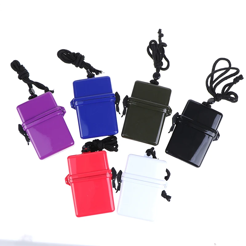 1pc Scuba Diving Kayaking Waterproof Dry Box Gear Accessories Container Case & Rope Clip For Money ID Cards License Keys