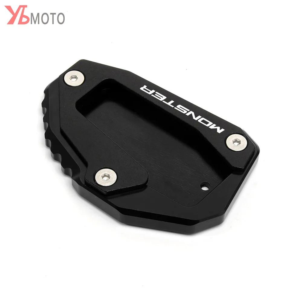 Accessori moto per DUCATI MONSTER 696 795 821 1200 1200S cavalletto cavalletto laterale supporto Pad di estensione piastra di supporto