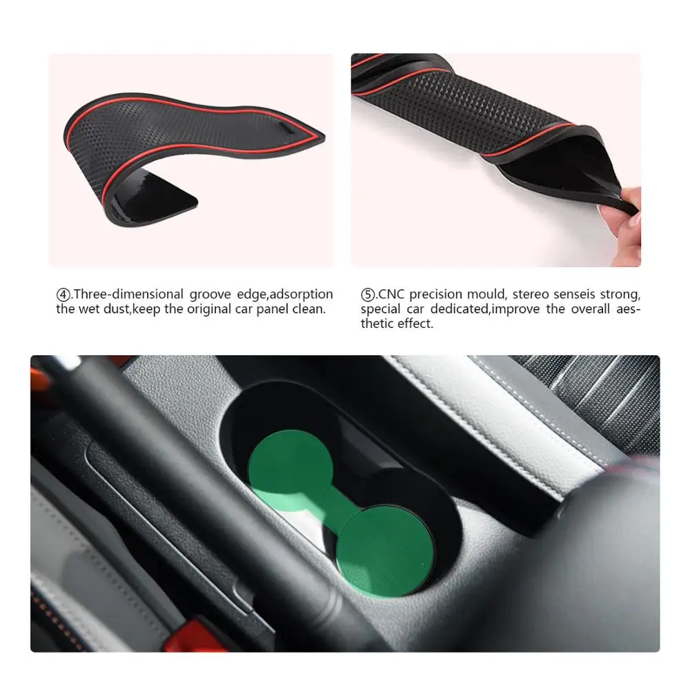 Коврик для паза двери автомобиля RUIYA для Stonic 2018 2019 2020 2021 2022 противоскользящие пыленепроницаемые прокладки для ворот автомобильные аксессуары для интерьера