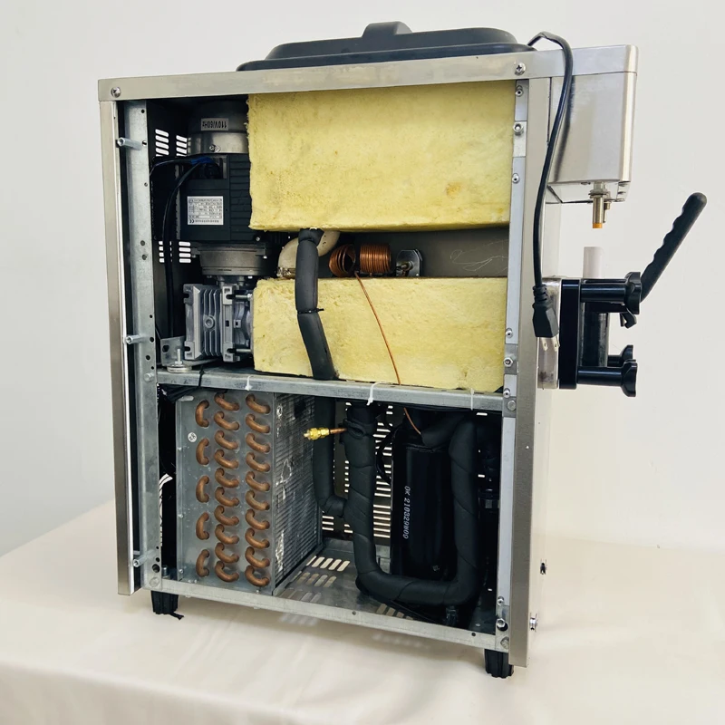 آلة الآيس كريم التجارية الفاخرة الجودة 1100 واط آلة الآيس كريم مثلجات صغيرة