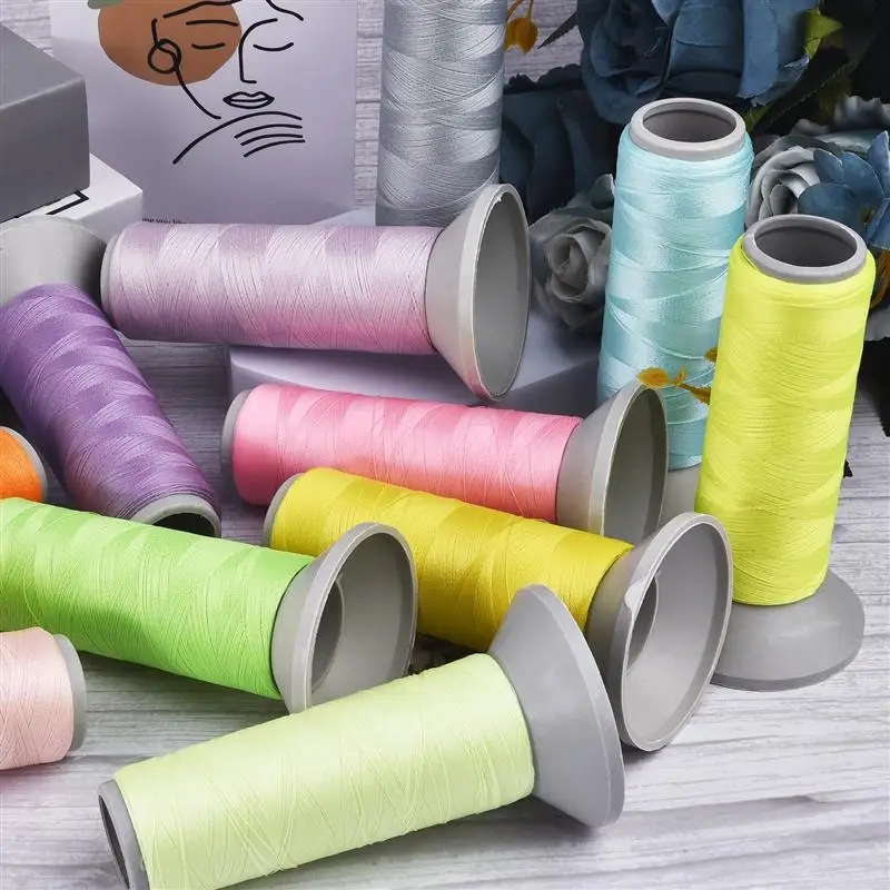 1 Roll Embroidery Sewing Thread 150D/500yards Luminous Embroidery Threads Fluorescent Light Threads Sewing Cross Stitch Thread