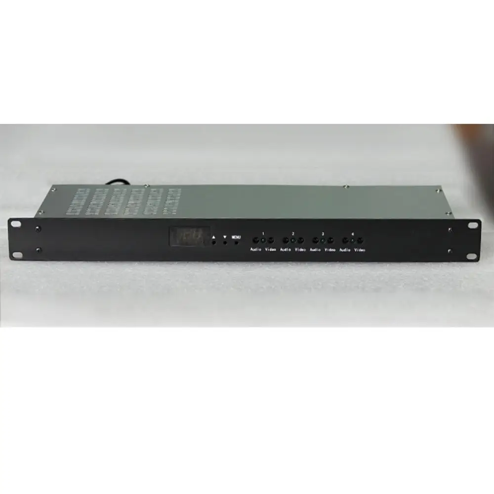 4-way agile modulator CATV analog front end AV to RF 4-channel analogue modulator CATV front-end equipment