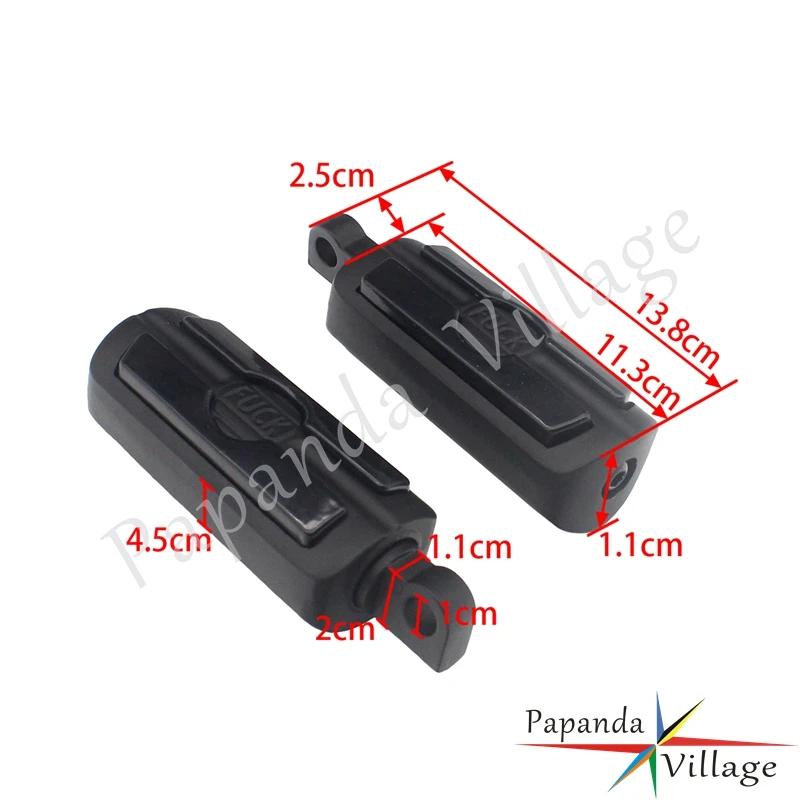 2pcs Motorcycle Footrests Foot Peg Pedals Male Footpegs Mount For Harley Dyna Softail Sportster Iron 883 1200 Custom 1984-2018