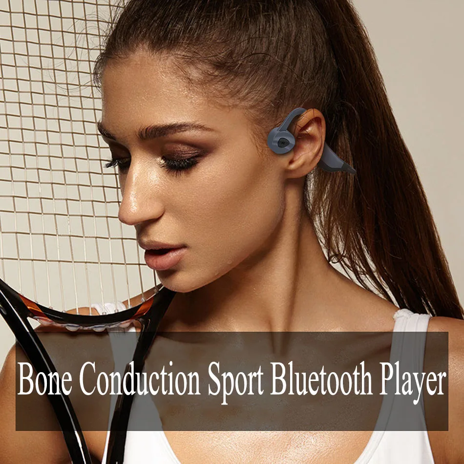 Nuovo Osso Conduzione K7 16GB Mp3 Lettore Bluetooth 5.0 2 In 1 Auricolare Vita Impermeabile Corsa E Jogging Fitness Sport Sano auricolare