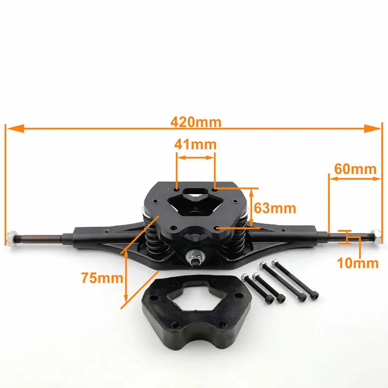 Bridge Motor Bracket Fixed Base Cross-country Sliding Plate Accessories Electric Mountain Skateboard Truck With Adjustable N63