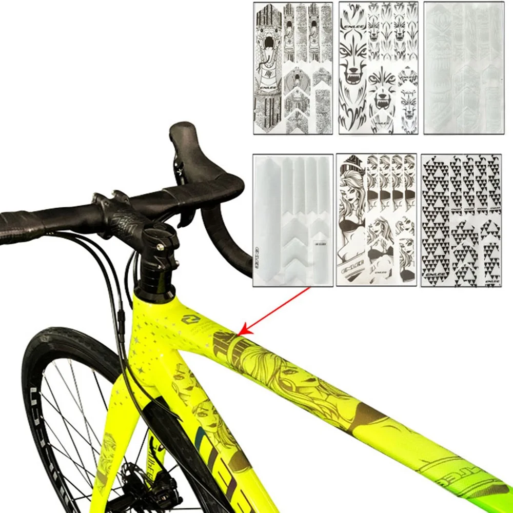 3D Bicycle Frame Scratch-Resistant Protector Stickers Removeable Sticker For MTB Road Bike Push Paster Guard Frame Cover