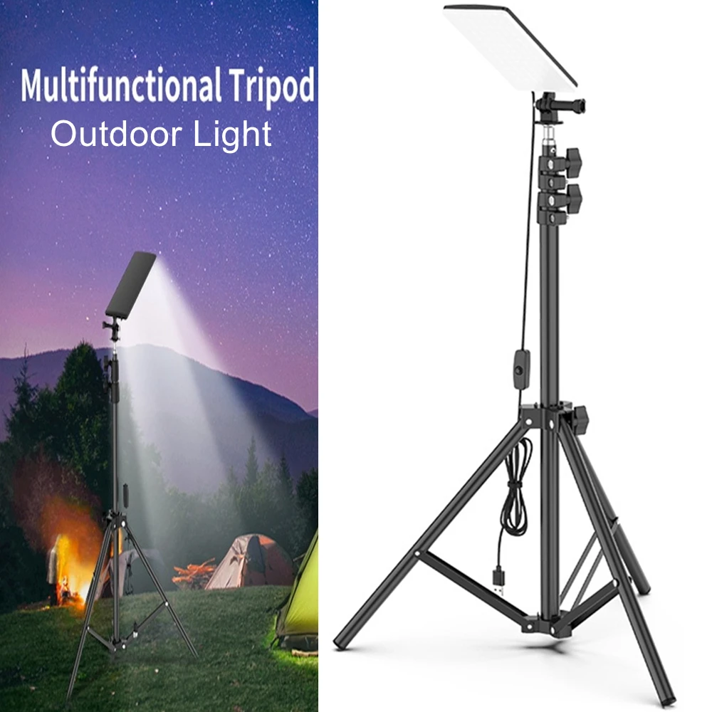 Camping Lantern Light Outdoor Tripod Portable Led Work Light Camping Lamp Emergency Light, Tent Light, BBQ, Night Fishing