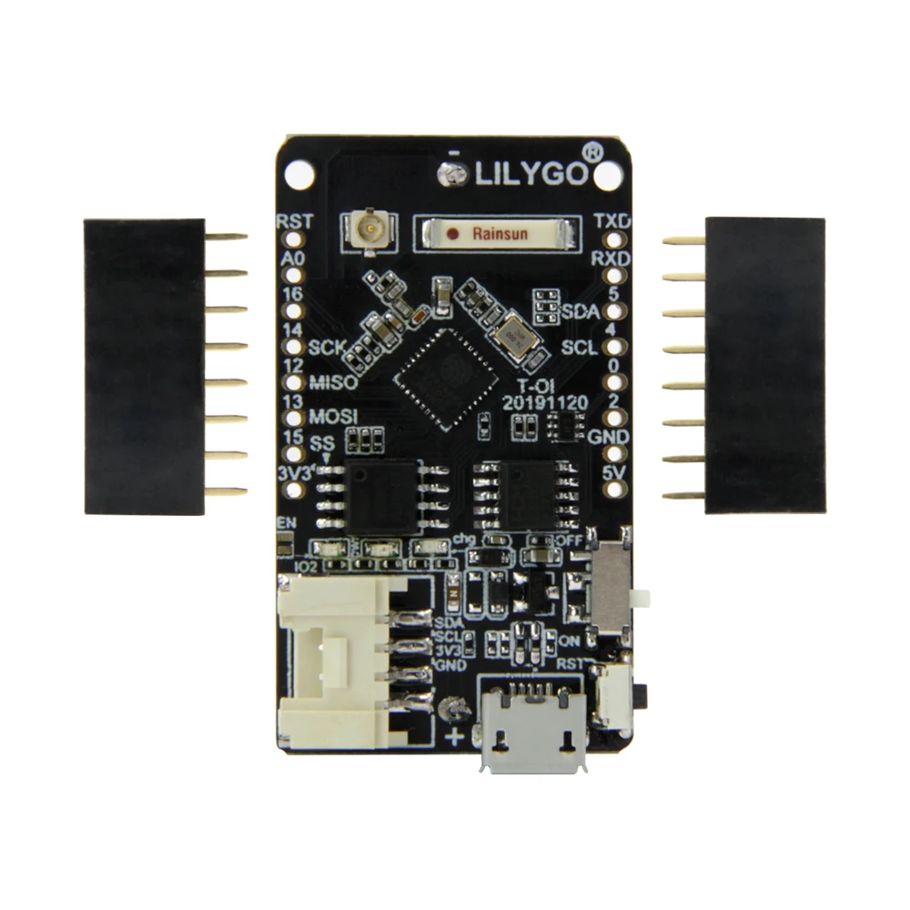 LILYGO® TTGO T-OI ESP8266 Wireless WIFI Module Rechargeable 16340 Battery Holder With Grove Interface Compatible MINI D1 Board