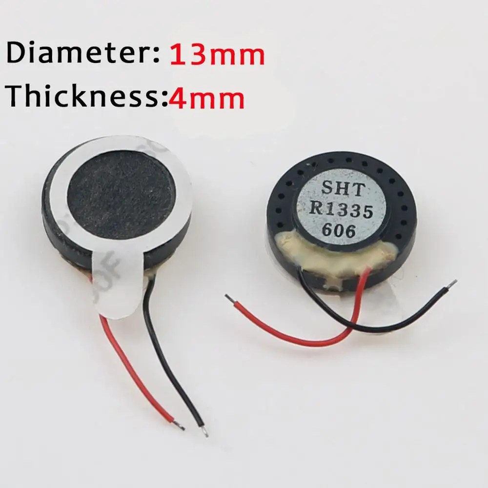 JCD 2Pieces Round Loudspeaker 13 15 17 18 20 23 26 28 30 35 40 mm Buzzer Ringer Speaker Replacement For Cell Phone With Two Line