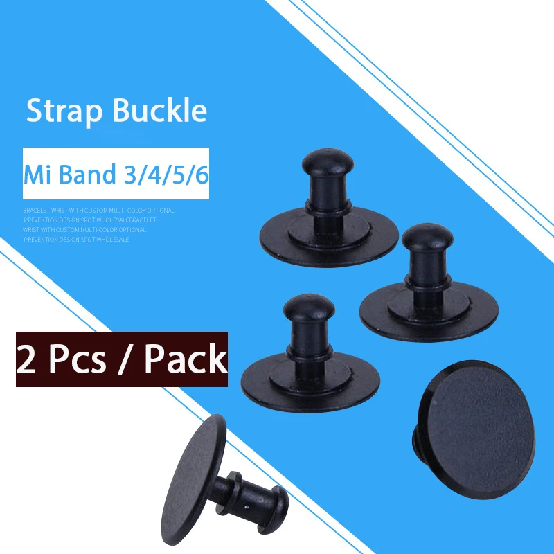 2/5/10pcs Metal Buckle For Xiaomi Mi Band 6 5 4 3 Strap Replacement Button For Xiaomi Mi Band 5 6 Wrist Strap Accessories Buckle