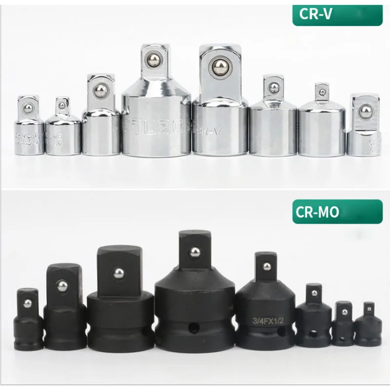 

CR-MO Impact Socket Adaptor CR-V Ratchet Wrench Socket Converter 1/2 to 3/8 3/8 to 1/4 3/4 to 1/2 Drive for Car Repair Tools